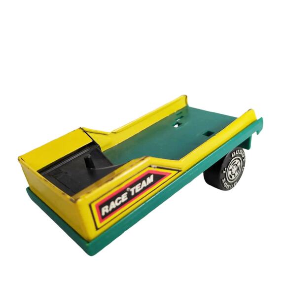 Vintage 1980s Buddy-L Plastic Sea Explorer & Steel Speedboat Race Team Trailers - Picture 5 of 9